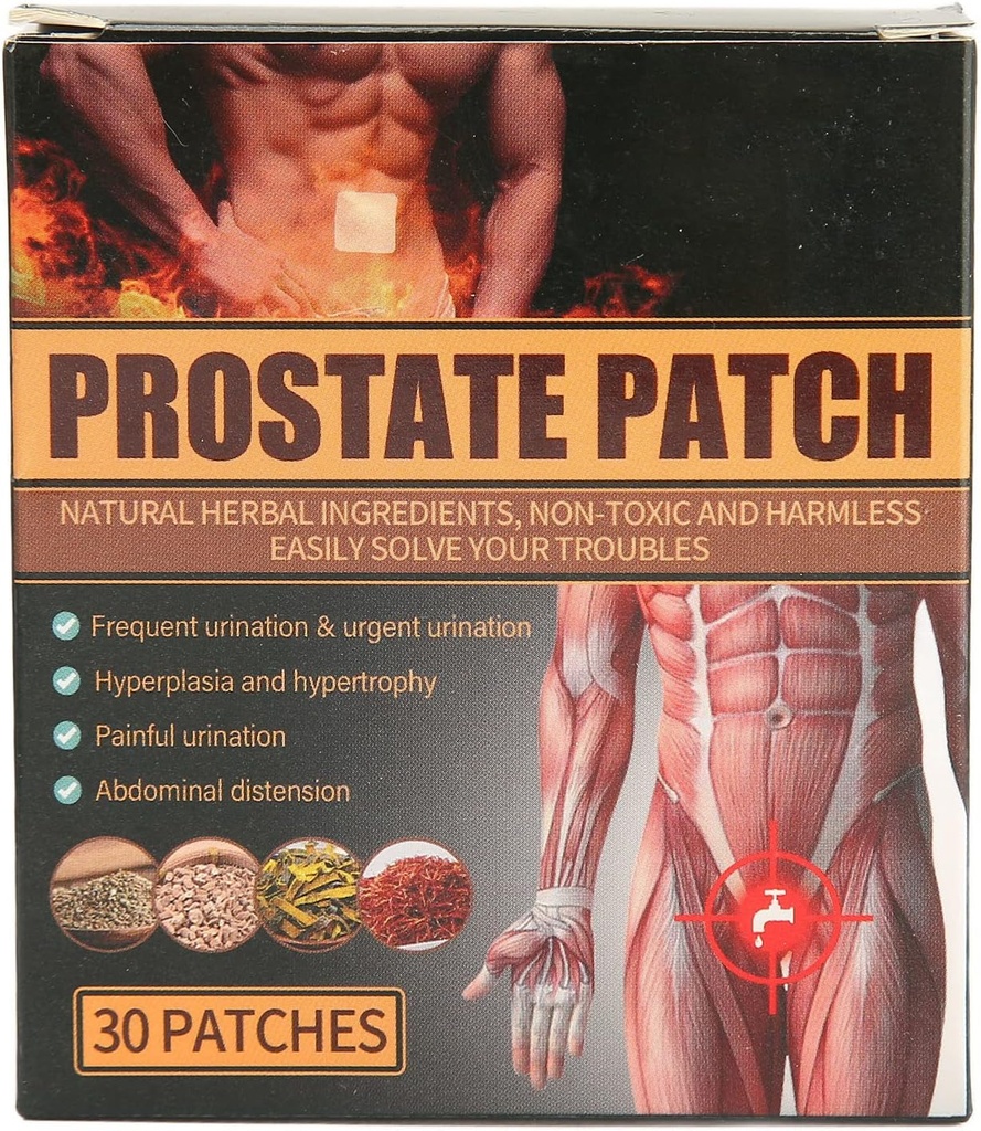 Prostata Care Patches, 30Pcs discomfort Lempelse Mand Prostata Sundhedsbehandling Navel Patch Bstige Patches til Prostata Sundhed fremme Navel Vandladning
