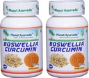 Planet Ayurveda Boswellia Curcumin, 500mg Veg kapsler - 2 flasker