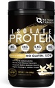 NATUR TARGET Isolere Whey Protein Powder Vanilla, 25g Protein Low Carb Sugar- Free & Gluten- Free, 5,5g BCAAs, Rig i fibre & mineraler, 1.1 Pund, 16 Serveringer