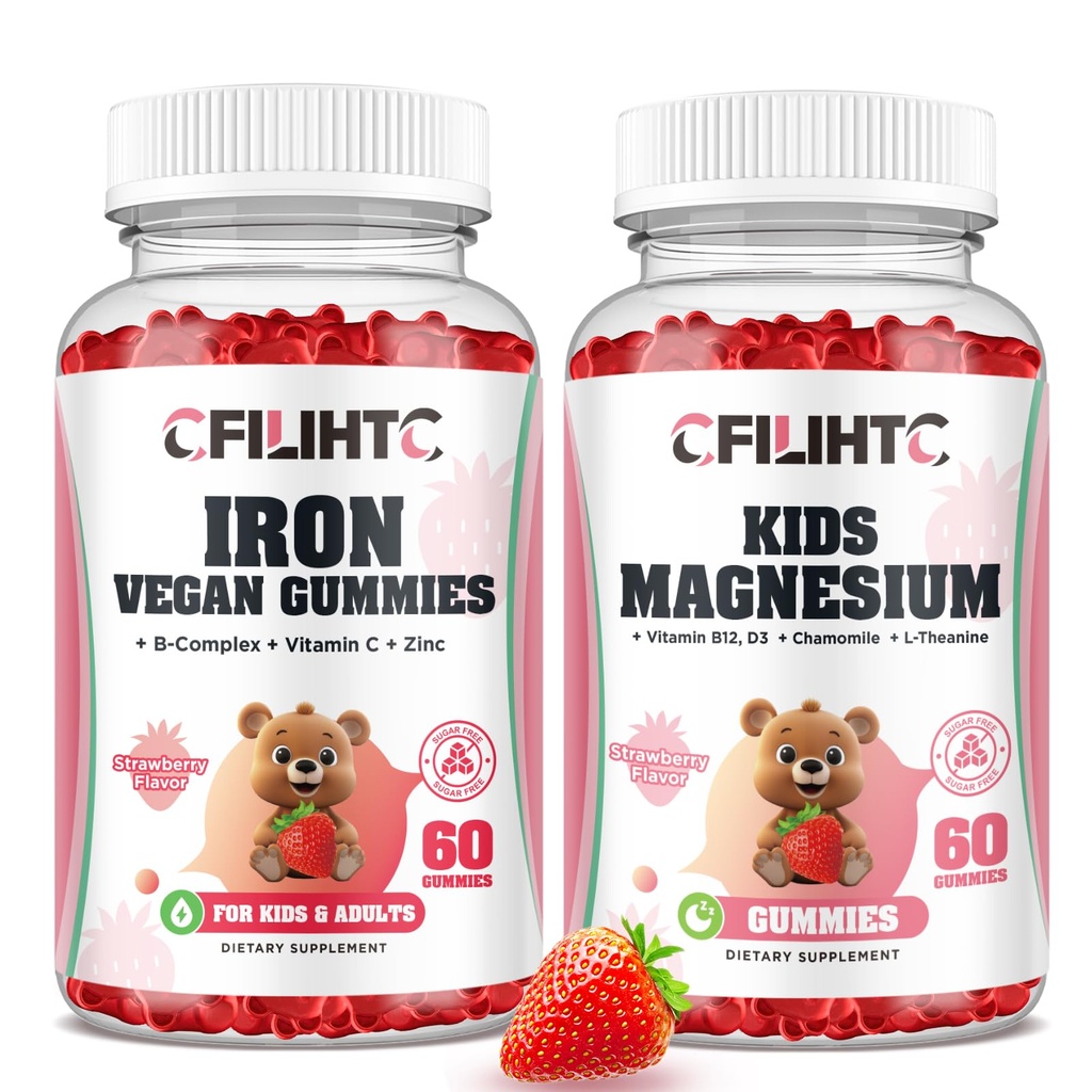 Magnesium Glycinat Gummies for børn og jern Gummies supplement til kvinder børn