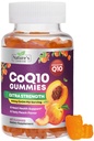 CoQ10 Gummies for voksne 100mg - 3X Styrke, Høj Absorption, Antioxidant Supplement for Heart Health Support & Energy Production, Ultra Coenzym Q10 Vitamin, Coq 10 Kosttilskud - 60 CoQ10 Gummies