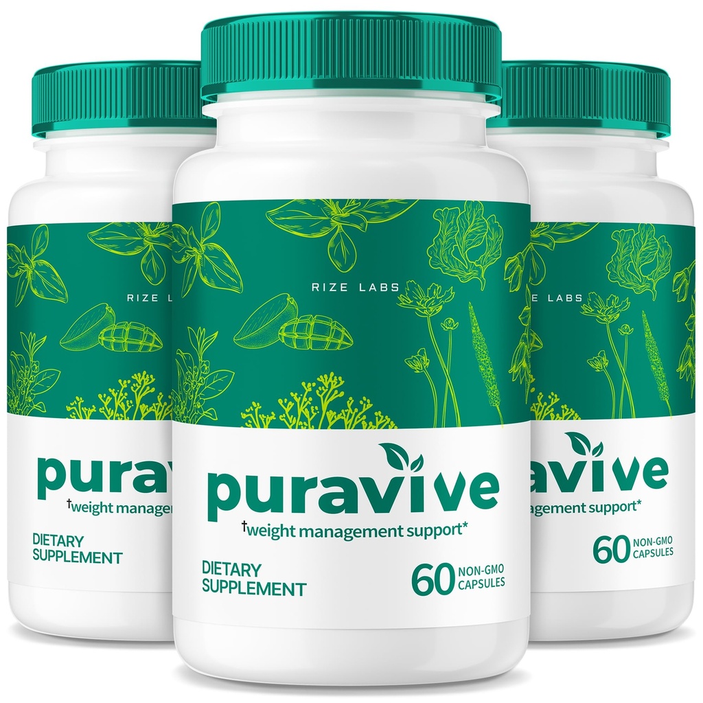rize labs (pakke med 3 puravive WeightLoss kapsler, Exotic Rice Capsule Anmeldelser, Vægt Support BAT Niveauer, Detox & Rense, All- Natural Easy to Swallow Formel (180 Kapsler)