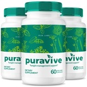(Pack of 3 Puravive WeightLoss Capsules, Exotic Rice Capsule Reviews, Weight Support BAT Levels, Detox & Cleanse, All-Natural Easy to Swallow Formula (180 Capsules)