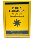 Poria Formel - Wu Ling San Herbal supplement hjælper med at fremme det urinsystem og styrker milten 60 tabletter 500mg / hver Made in USA