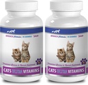 kat Wellness Treats - Ultra Vitaminer til katte - Sunde mineraler og vitaminer Formel - Chews - Calcium til katte - 2 flasker (180 Treates)
