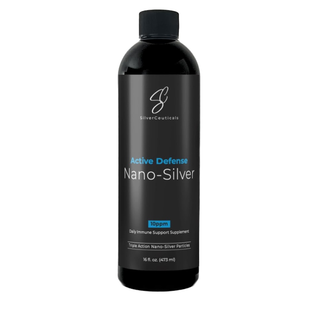 Kolloid sølv w / Nano teknologi - 10ppm 16oz - 8X mere effektiv - Naturlig immunforsvar - Save The Sick Days - Age 5 & Up - Udfører højere PMM Silvers - Ingen smag & lugt - 3. part testet