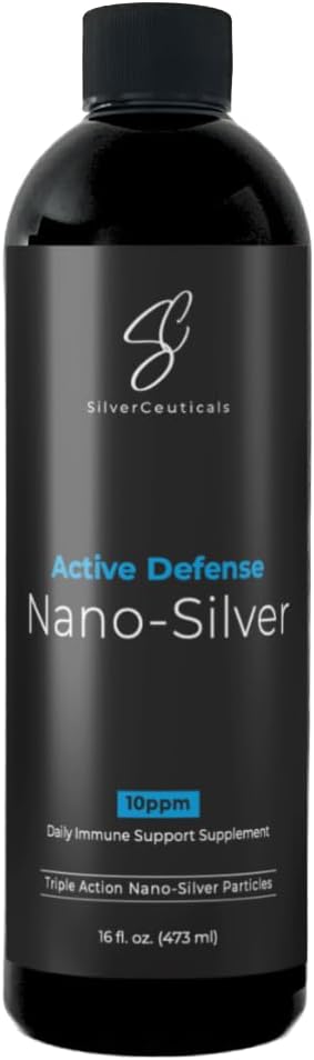 Kolloid sølv w / Nano teknologi - 10ppm 16oz - 8X mere effektiv - Naturlig immunforsvar - Save The Sick Days - Age 5 & Up - Udfører højere PMM Silvers - Ingen smag & lugt - 3. part testet