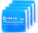 Gel bløde bøjelige ispakninger til skader, Genbrugelig Cold Pack, Hot Cold Compress for Joint & Muscle Pain, Kirurgi Inddrivelse, Betændelse, Hævelse, Ansigtet, Hoved, Arme, Ankle & Foot Skader, 4 Packs- 5.1 "x6.3"