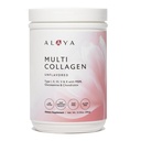 Alaya Multi Collagen Powder - type I, II, III, V, X Hydrolyzed Collagen Peptider Protein Powder Supplement med MSM + GC (Unflavored) (40 Servere)