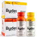 RYDE Shots - 124; Energize + Focus - 124; Essential B Vitamin og Koffein - 124; Zero Calories, Zero Sugar - 124; pakning med 16