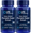 Life Extension Water- Opløselige Pumpkin Seed Extract, 60 Vegetariske Kapsler (pakke med 2)