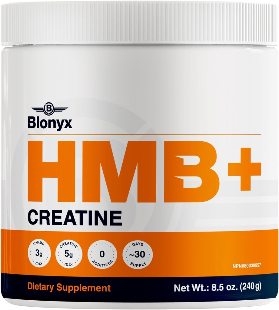HMB + Creatin Supplement - 3g Daglig HMB for forbedret styrke, Power & Recovery, Ideel til høj-intensitet atleter, 30-dages forsyning