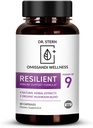 BIO- Essentials, Resilient - Natural Immunsystem Support - Dr. Formuleret til at øge dit forsvar - W / Organic Mushroom Blend, Echinacea, Astragalus, Oregano & Mere - Vegan - Made in USA- 60 Capsules