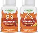 Kids Vitamin B12 Chewables + Vitamin D3 1000 IE Chewables Bundle