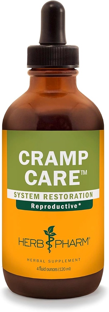 Herb Pharm Cramp Care Liquid Herbal Extract Drops to Support a Healthy Menstrual Cycle, 4 Oz