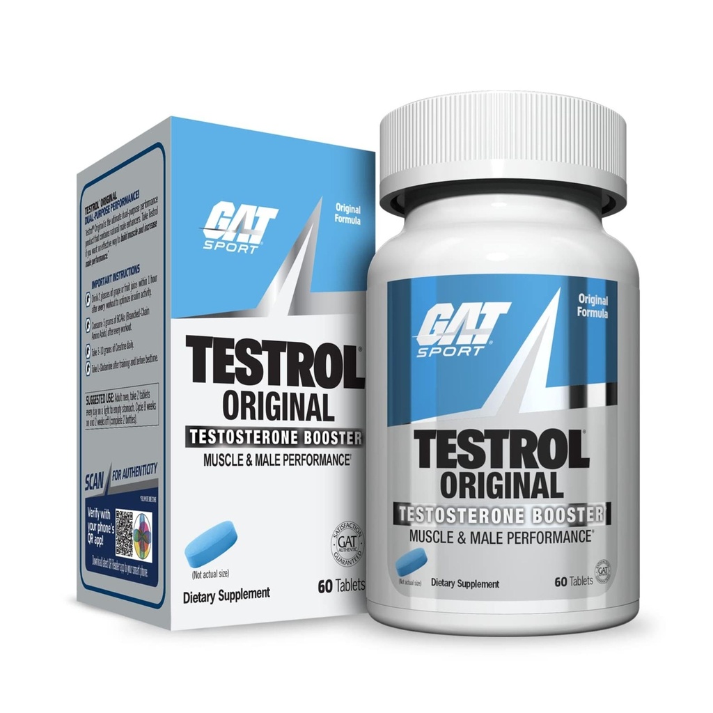 GST Sport Testrol Original Test Booster Buddy 124; Mandlig ydeevne, Vitality, Tribulus, Zink, Magnesium Buddy 124; 60 kapsler