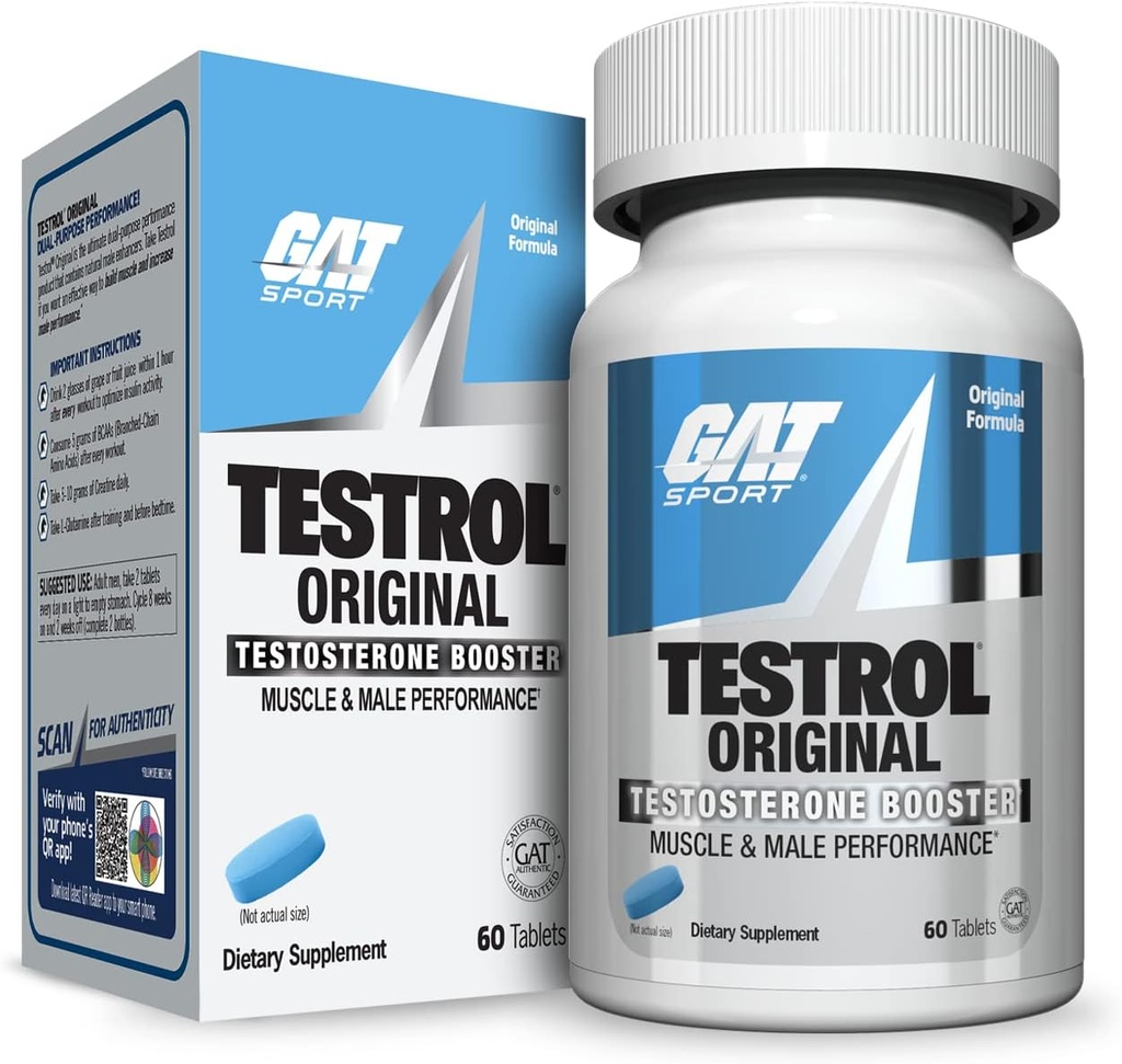 GST Sport Testrol Original Test Booster Buddy 124; Mandlig ydeevne, Vitality, Tribulus, Zink, Magnesium Buddy 124; 60 kapsler
