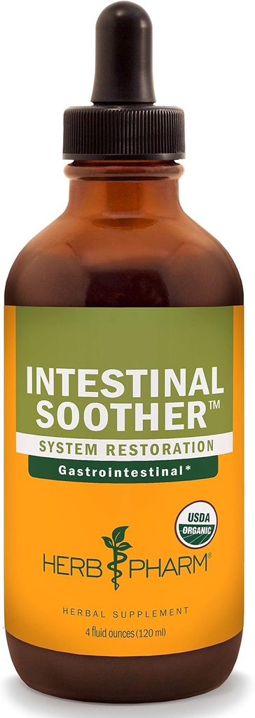 Herb Pharm Intestinal Sother Liquid Herbal Formel med gurkemeje ekstrakt - 4 Ounce