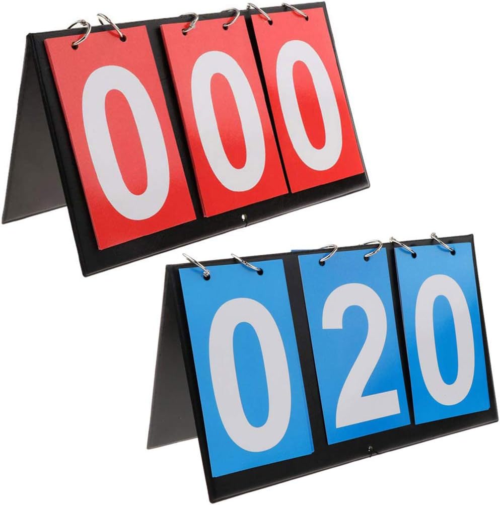 APORO Portable tabel Top resultattavle Flipper, Multi Sports Score Flip resultattavle
