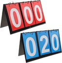 APORO Portable tabel Top resultattavle Flipper, Multi Sports Score Flip resultattavle