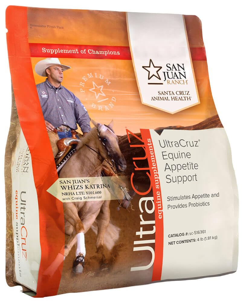UltraCruz Equine Appetite Booster supplement til heste, 4 LB, Pellet (32 dages forsyning)