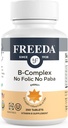 Freeda Vitamin B Complex Ingen folinsyre Ingen PABA - Super B Complex Kosher Vitamin Supplement med vitamin B1 Vitamin B2 vitamin B3 Vitamin B5 Vitamin B6 Vitamin B12 - Vit B Complex B for kvinder og mænd (250 Ct)