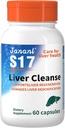 Jananl lever rense Detox & Reparation Mælk Thistle Liver- Leverbeskyttelse Væske er rig i Silymarin og FDP Cell Energy Liquid, med 15 flasker i alt 7,5 FI oz - Clearing