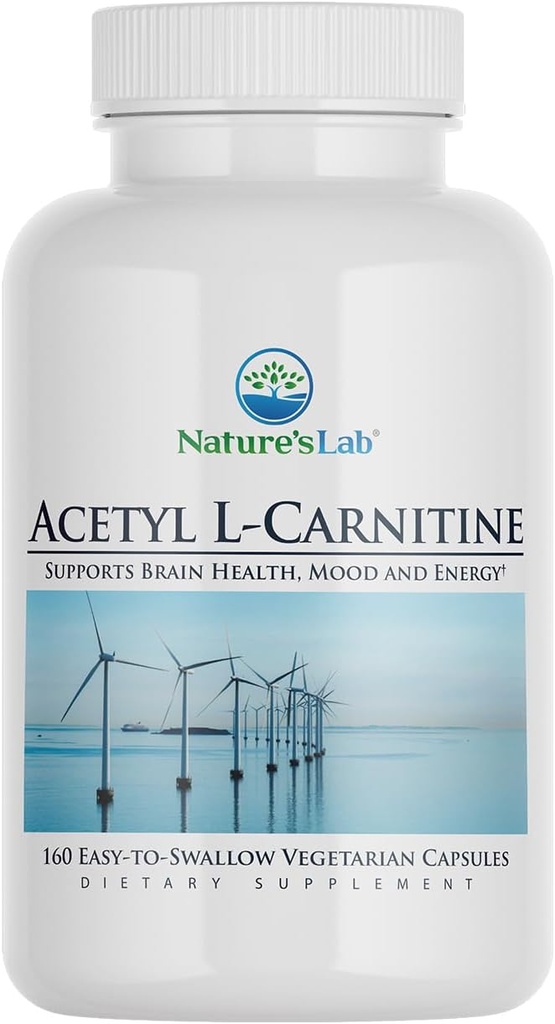 Nature 's Lab Acetyl L- Carnitin 2,000mg - 160 kapsler