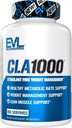 Conjugated linolsyre CLA piller - CLA 1000mg kost piller til støtte vægttab fedt brændende muskel og hurtigere metabolisme - Stimulantfri CLA 1000mg Saflor baseret fedt tab støttepiller - 180