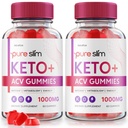 NutraRize (Pack of 2 Pure Slim Keto + ACV Gummies for Advanced Weight Loss, Maximum Strength Supplement (120 Gummies)