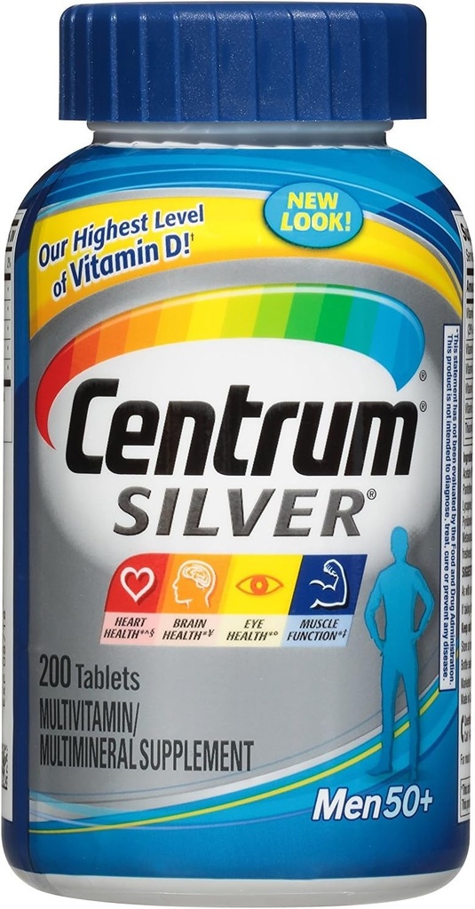 Centrum Mænd Ultra Sølv Tab 200 Greve (4 Pack)