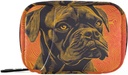 Surreal Boxer Hund Pill Case Box for Rejser, Ugentlig Portable Pill Organizer Supplement Holder