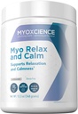 MYOXCIENCE Myo Relax & Relax 124; Myo- Inositol, L- Theanin, Taurine, Magnesium & GABA 124; Understøtter søvn, Neurotransmitter & Hormone Support (Unflavored) (60 Servere)