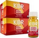 Kor Shot Vitamin D & Zink Shot - 24 Pack x 1.7 Fl Oz - Intensive Defense - 100% DV af zink og 235% DV af vitamin D - USDA Certified Organic