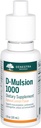 Genestra Brands D- Mulsion 1000 - Flydende D-vitamin supplement - Natural Lemon Flavor - 1 Fl Oz