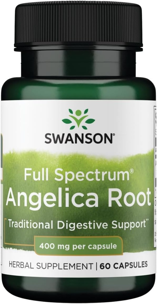 Swanson Fuld Spectrum Angelica Root 400 Milligram 60 Kapsler