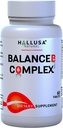 Hallusa Natural Vitamin B Complex med biotin, B12, B6, B5, B3, B2 - Energi, Metabolisme og hårstøtte 60 tabletter - Daily B- Complex supplement med folinsyre, Inositol & Cholin