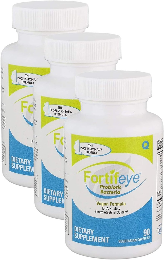 Probiotiske bakterier naturlige Vegan tillæg med fordøjelige enzymer 270 kapsler 90 dages forsyning - Probiotika til fordøjelsessygdomme kvinder, mænd & børn, støtter fordøjelse, bloating og okulære systemer