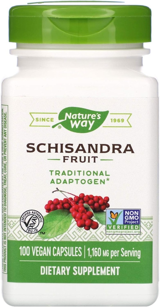 Naturens måde Schisandra Frugt -- 100 kapsler