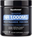 Liposomal NR (Nicotinamid Riboside) med Trans- Resveratrol, C-vitamin & Quercetin - understøtter cellular wellness & sund aldring -150 Capsules - Made in USA