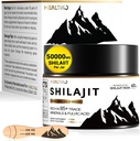 Shilajit Resin, Himalayan Shilajit Organic - 600mg Potency Gold Grade, Shilajit til mænd og kvinder med 85 + spor Minerals & Fulvic Acid, for Energy, Immunity & Strength, 83 Servering (50g)