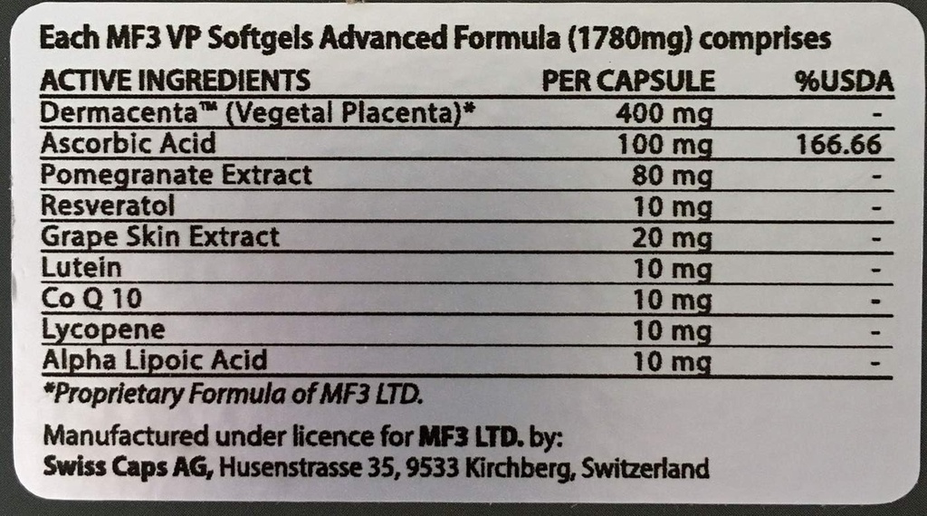 Placenta Vegetal Softgels