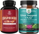 Bundle af Blend af Hindbær Ketoner, Green Tea Extract og afrikanske Mango Potent Ingredienser til at fremskynde vægttab, Undertryk Appetite & Burn Fat og Lever Support med NAC - Herbal Lever