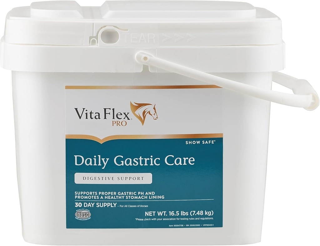 Vita Flex Pro Daily Gastric Care, Vis Safe *, Alfalfa- baserede pellets, 30- Day Supply