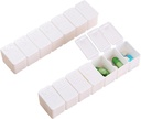 2 Pack 7 Compartments BPA gratis mens pillekasse / pillekasse / rejsepille Organizer Dispenser for Vitamin Fish Oliils Supplement...