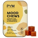 PYM Citrus Mood Chews Support for Stress, Worry & Overwarm, 20 Greve Budd124; 130mg GABA, 90mg L- Theanine Budd124; Vegan, Non- GMO, Gluten- Free, Ingen Tilføjet Sukker Budding124; All- Natural Mood Balance Supplement Lavet i USA