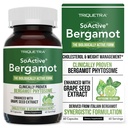 SoActive Bergamot: 2.5X Mere effektiv, Italiensk Citrus Bergamot Phytosome - Klinisk valideret • 124; Forstærket med Grape Seed Extract - Understøtter Cholesterol & Vægt Management (60 kapsler)