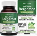SoActive Bergamot: 2.5X Mere effektiv, Italiensk Citrus Bergamot Phytosome - Klinisk valideret • 124; Forstærket med Grape Seed Extract - Understøtter Cholesterol & Vægt Management (60 kapsler)