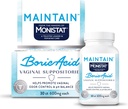 fra The Makers of Monistat, Opretholde Boric Acid Supposites for Women, Fragrance- Free Inserts for Vaginal Odor Control og pH Balance uden irritation, 30 Greve